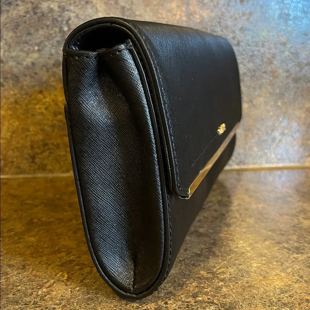NEW Calvin Klein Cindy Saffiano Clutch Shoulder Bag β Black π€ - Picture 6 of 12